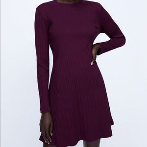 ZARA Ribbed A Line Dress